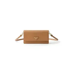 Prada Мини-сумка из сафьяновой кожи Natural - фото 1