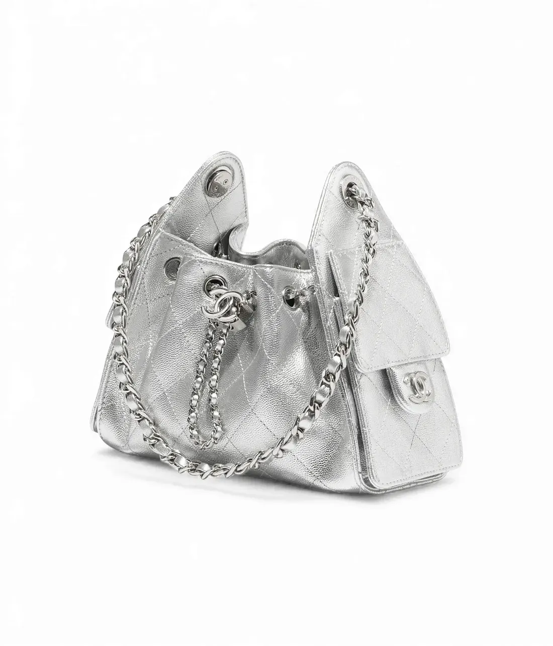 Chanel Мини-сумка Silver - фото 3