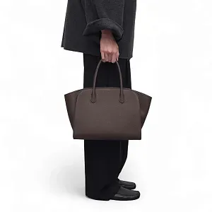 The Row Сумка Marlo 12 Deep Brown из кожи Deep Drown - фото 2