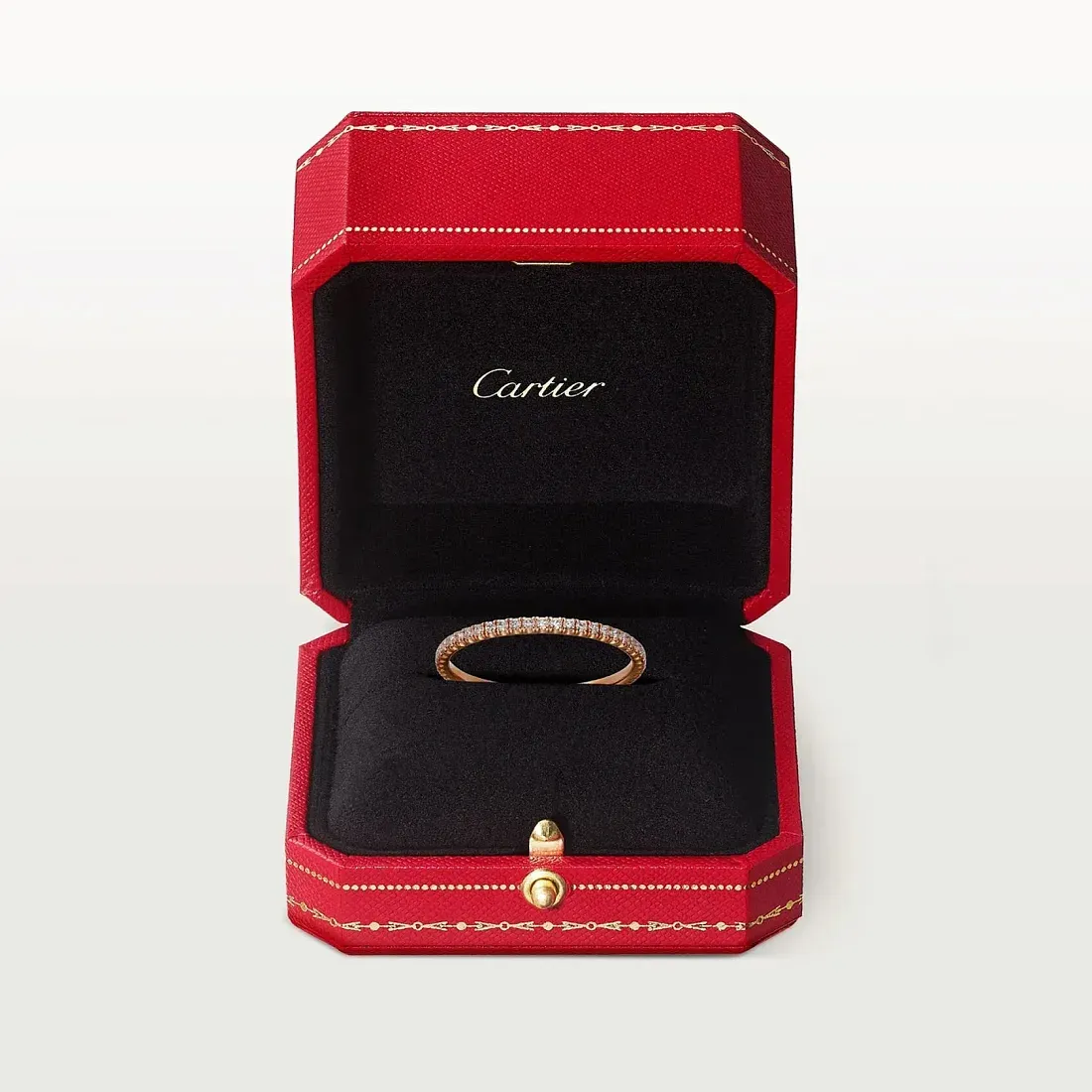 Cartier Обручальное кольцо с бриллиантовым паве Etincelle de 1,5 мм Rose Gold - фото 4