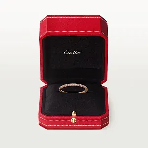 Cartier Обручальное кольцо с бриллиантовым паве Etincelle de 1,5 мм Rose Gold - фото 4
