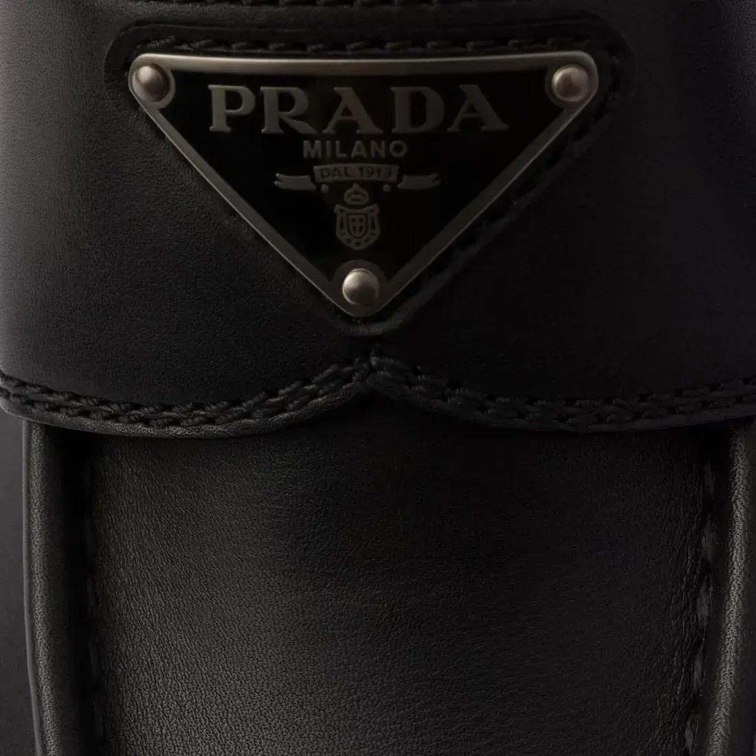 Prada Мокасины Double Chocolate из кожи и овчины - фото 7