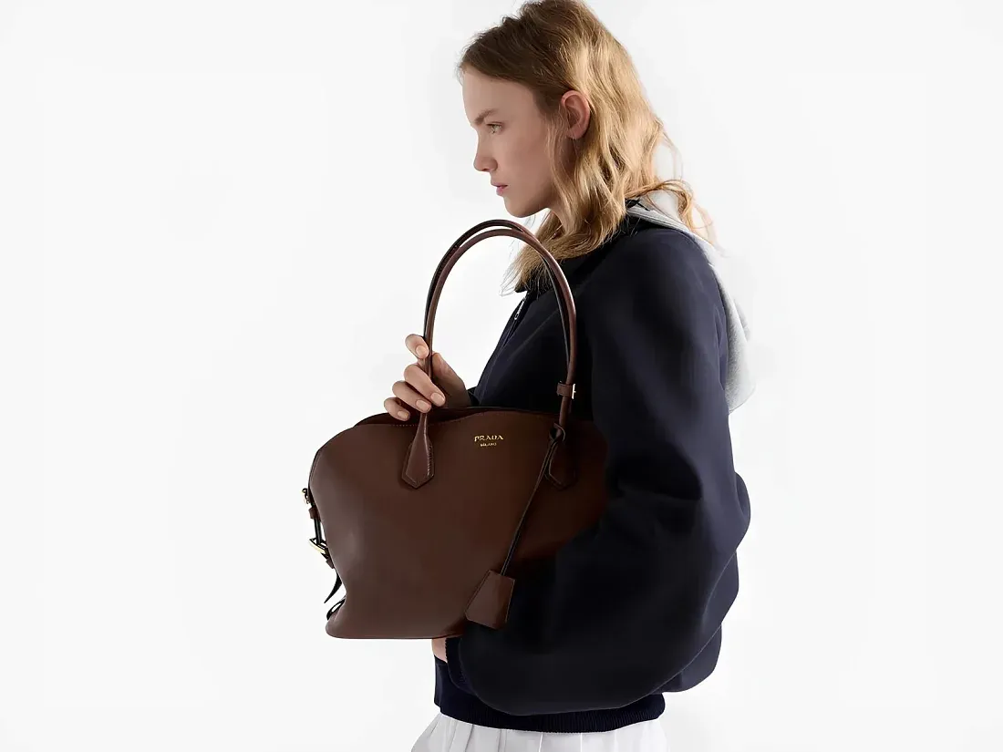 Prada Большая сумка-тоут Cocoa - фото 2