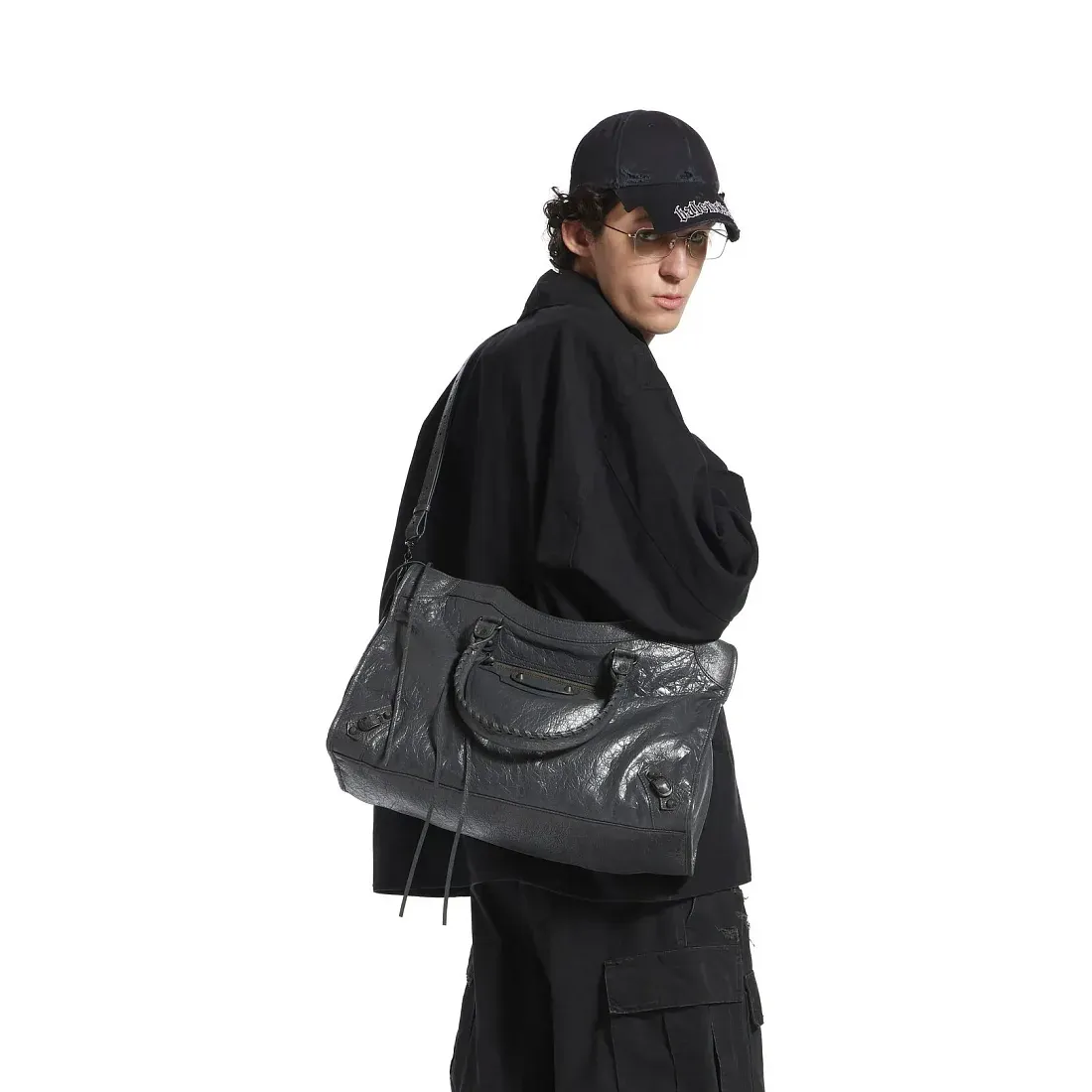 Balenciaga Сумка Le City In Volcanic Rock большого формата Men - фото 3