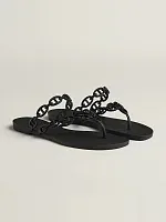 Hermès Босоножки Island Black - фото 1
