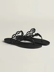 Hermès Босоножки Island Black - фото 1