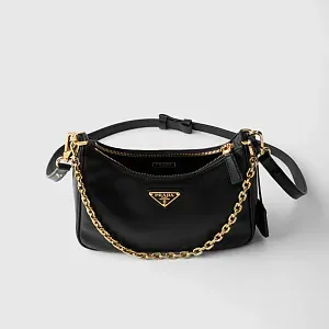 Prada Кожаная мини-сумка Re-Edition Black - фото 7