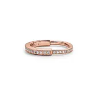 Tiffany & Co. Кольцо Lock Ring with Pave Diamonds Rose Gold - фото 1