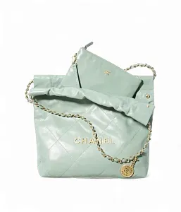 Chanel Сумка Mini 22 Light Green - фото 3