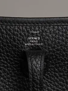 Hermès Сумка Evelyne 16 Black Clemence Palladium Hardware - фото 7
