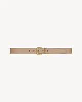 Saint Laurent Ремень Cassandre Dark Beige - фото 1