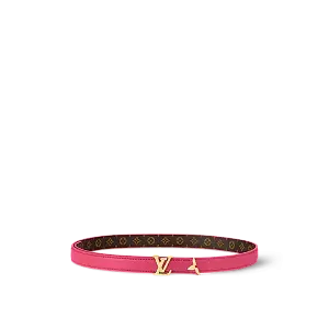 Louis Vuitton Двухсторонний ремень Pretty 20 мм Rose Poudre - фото 1
