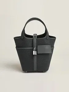 Hermès Сумка Picotin 18 Cargo Gris Misty Goeland Swift Palladium Hardware - фото 1