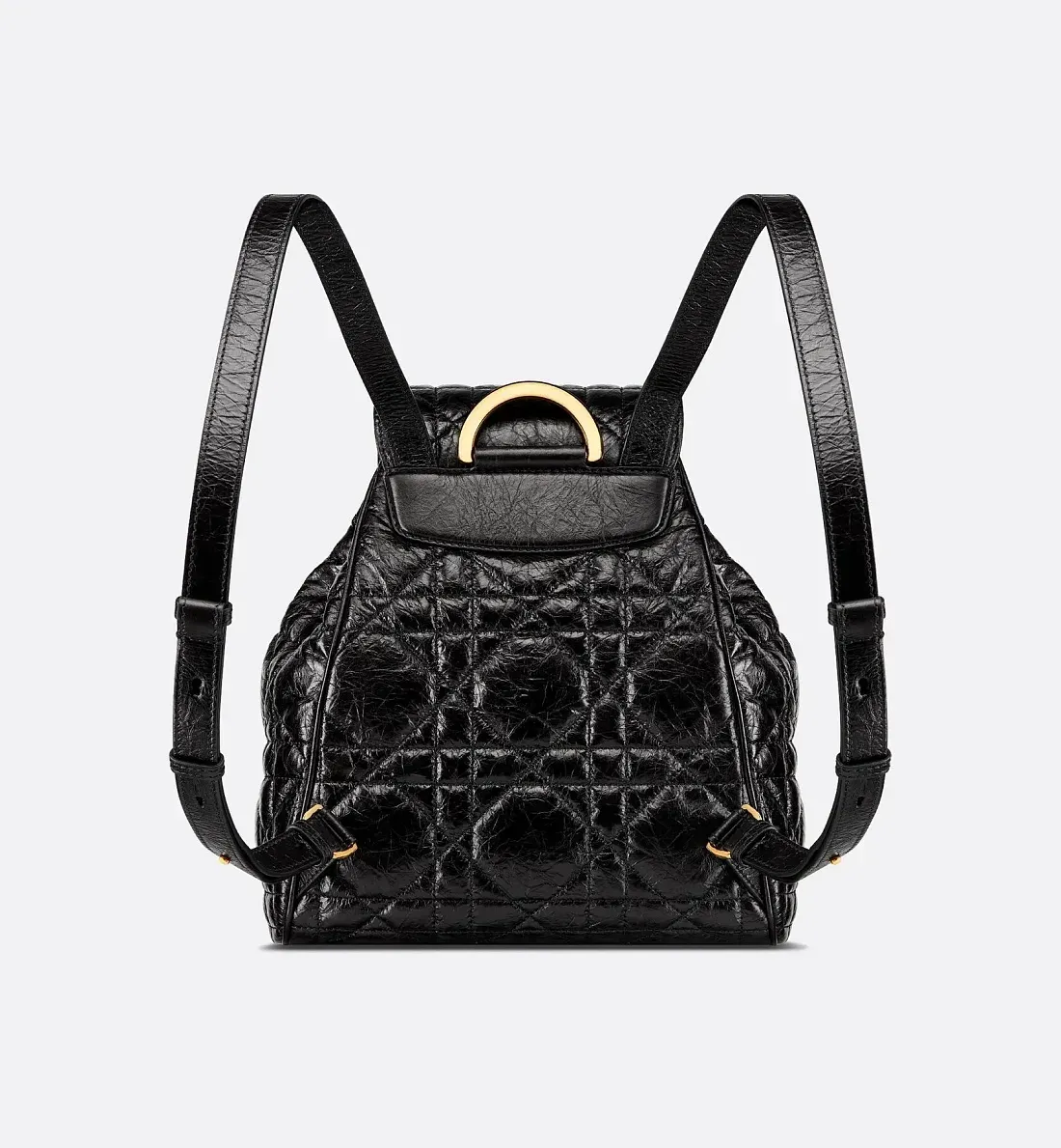 Dior Рюкзак Caro in cracked calfskin среднего формата - фото 3