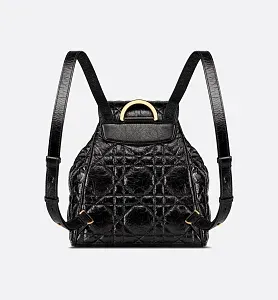 Dior Рюкзак Caro in cracked calfskin среднего формата - фото 3