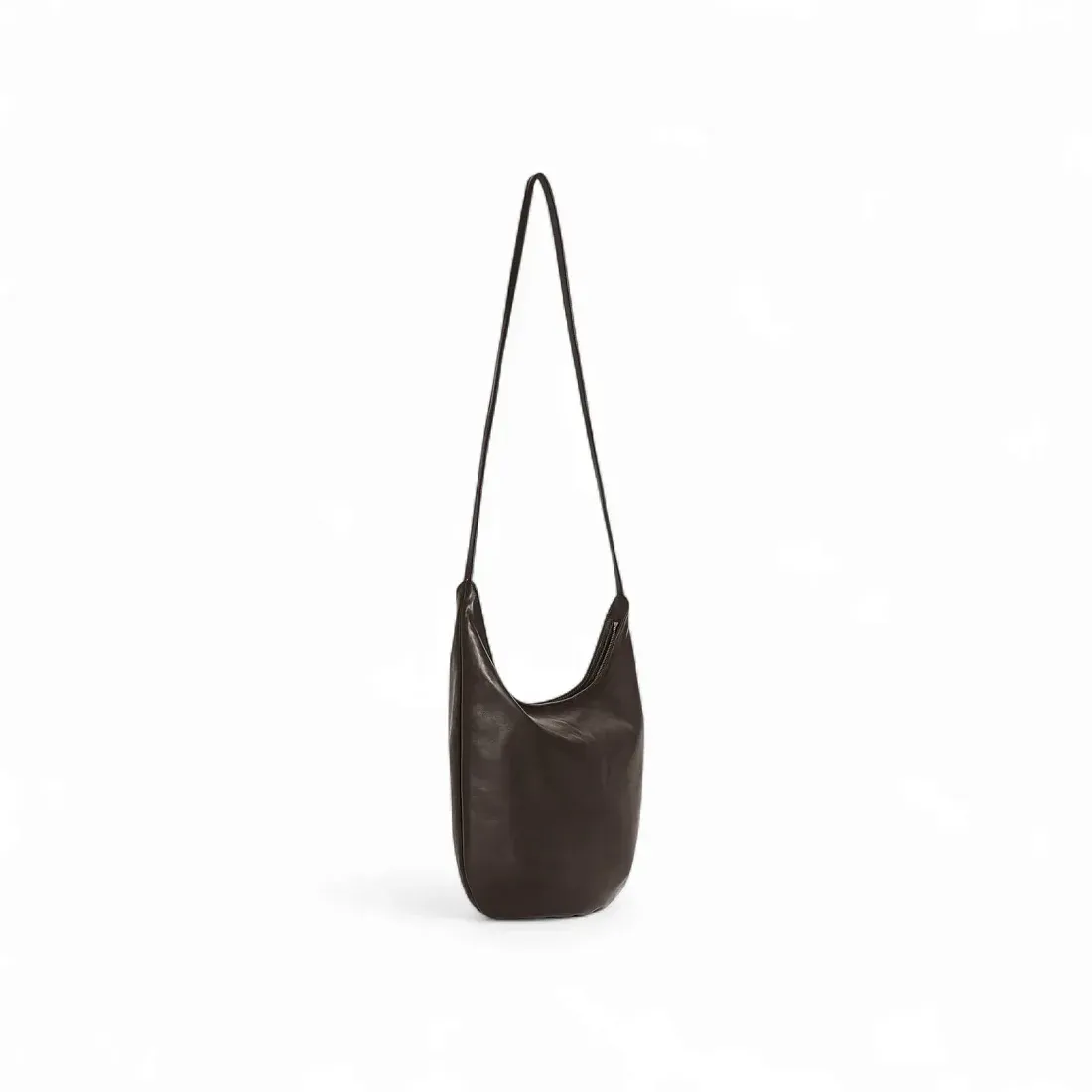 The Row Сумка NS Izzy Black из кожи Dark Brown - фото 2