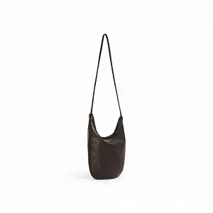 The Row Сумка NS Izzy Black из кожи Dark Brown - фото 2