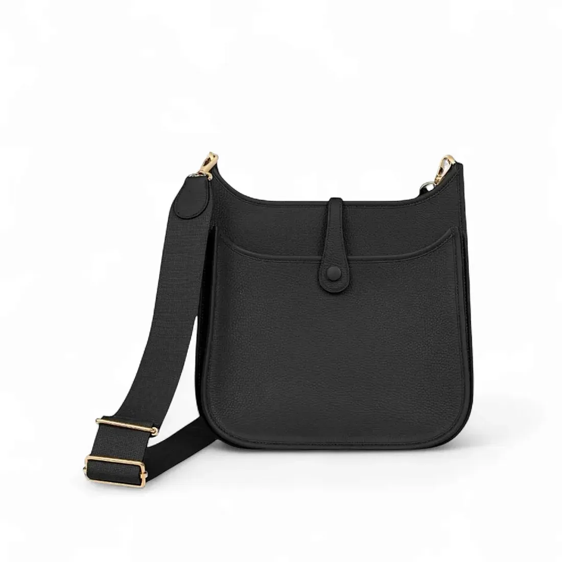 Hermès Сумка Evelyne 29 Black Clemence Gold Hardware - фото 2
