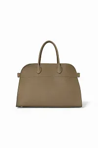 The Row Сумка Soft Margaux 15 Smoked Taupe из кожи - фото 1