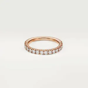 Cartier Обручальное кольцо с бриллиантовым паве Etincelle de 2 мм Rose Gold - фото 1