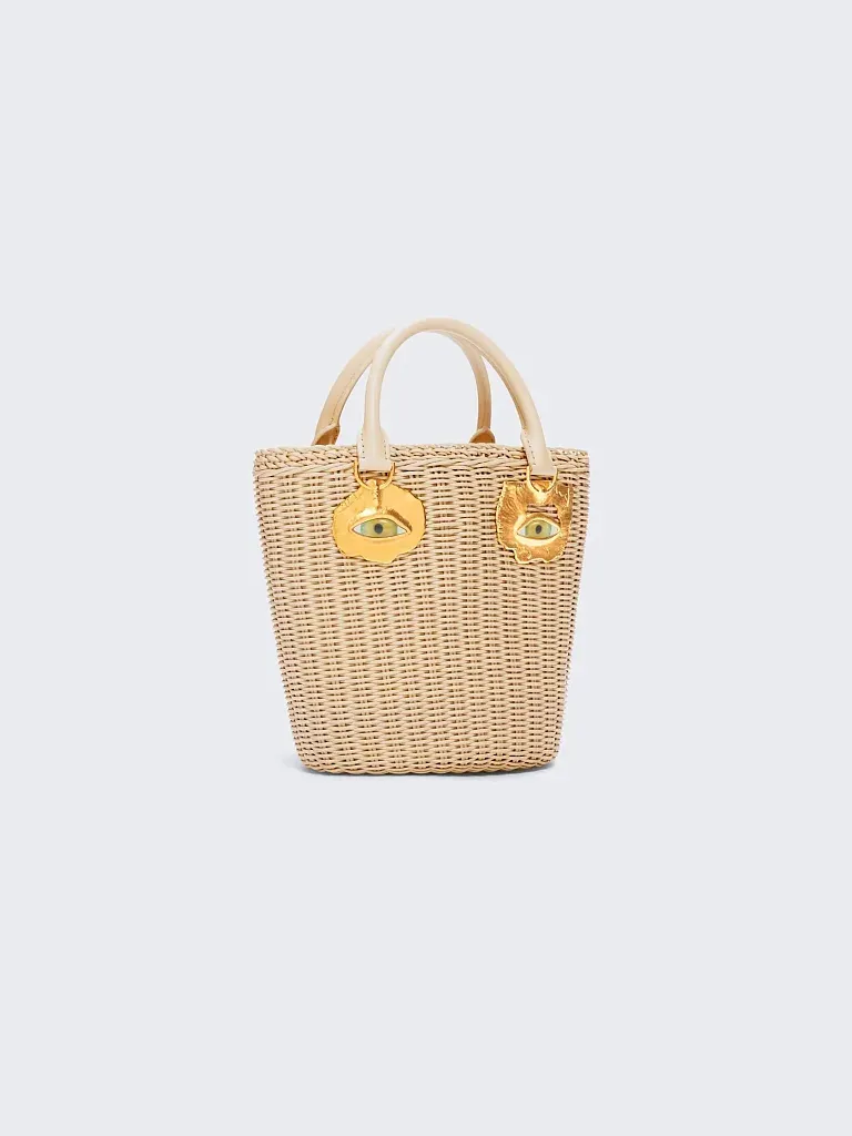 Сумка Schiaparelli Woven face bag - фото 2