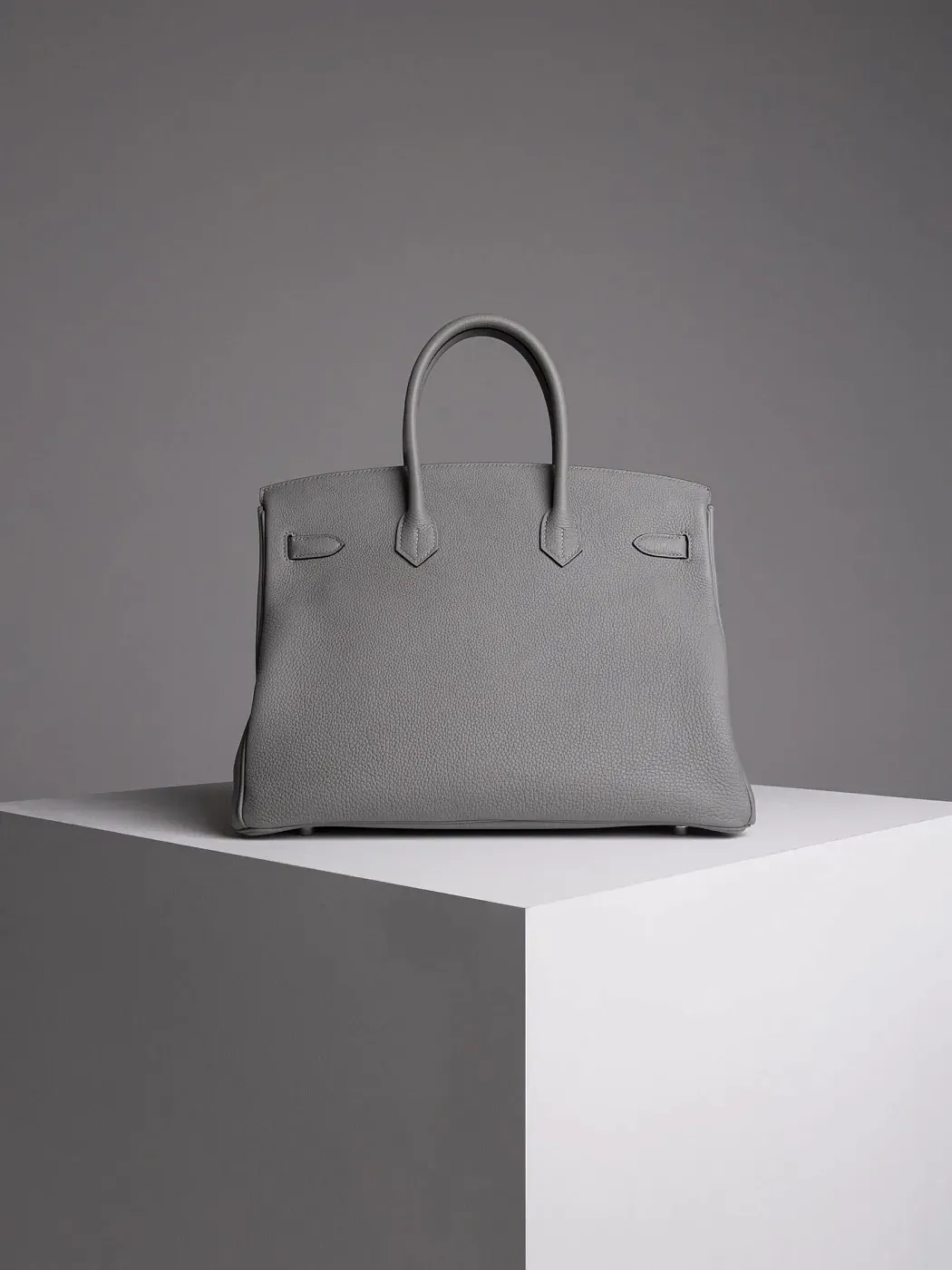 Hermès Cумка Birkin 35 Gris Mouette Togo Palladium Hardware - фото 4