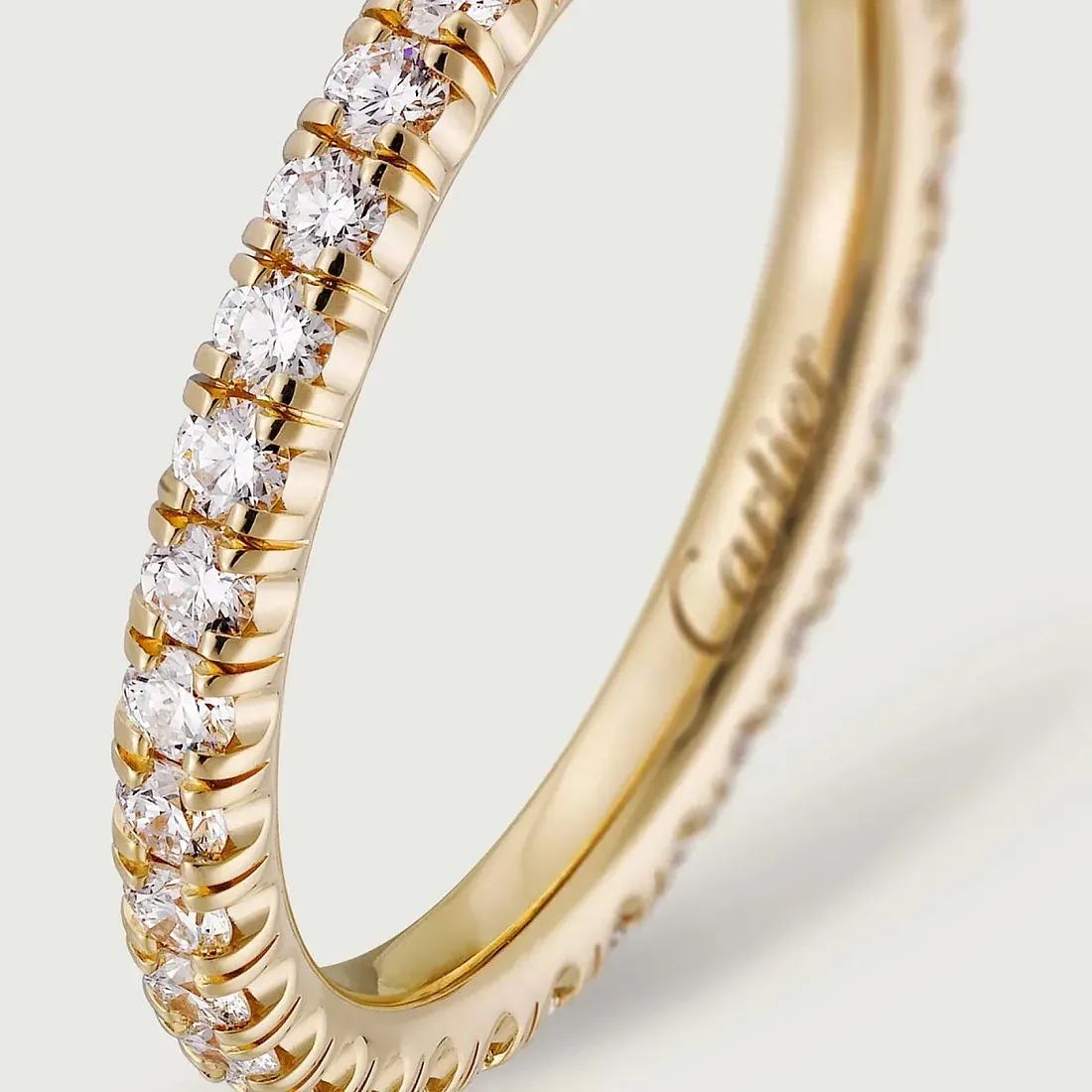Cartier Обручальное кольцо с бриллиантовым паве Etincelle de Men 2 мм Yellow Gold - фото 3