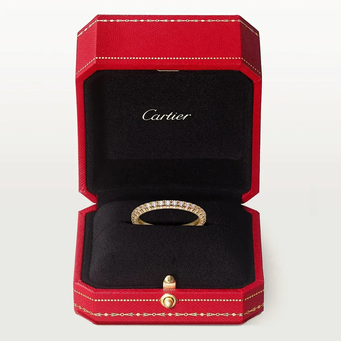 Cartier Обручальное кольцо с бриллиантовым паве Etincelle de Men 2 мм Yellow Gold - фото 4