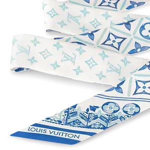 Louis Vuitton Шелковая лента Tiles BB Lagoon - фото 2