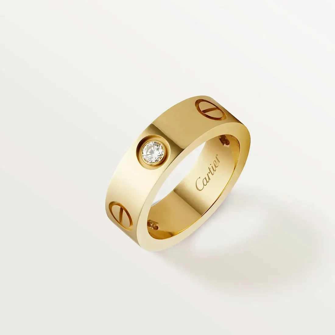 Cartier Кольцо Love с тремя бриллиантами Men Yellow Gold - фото 4