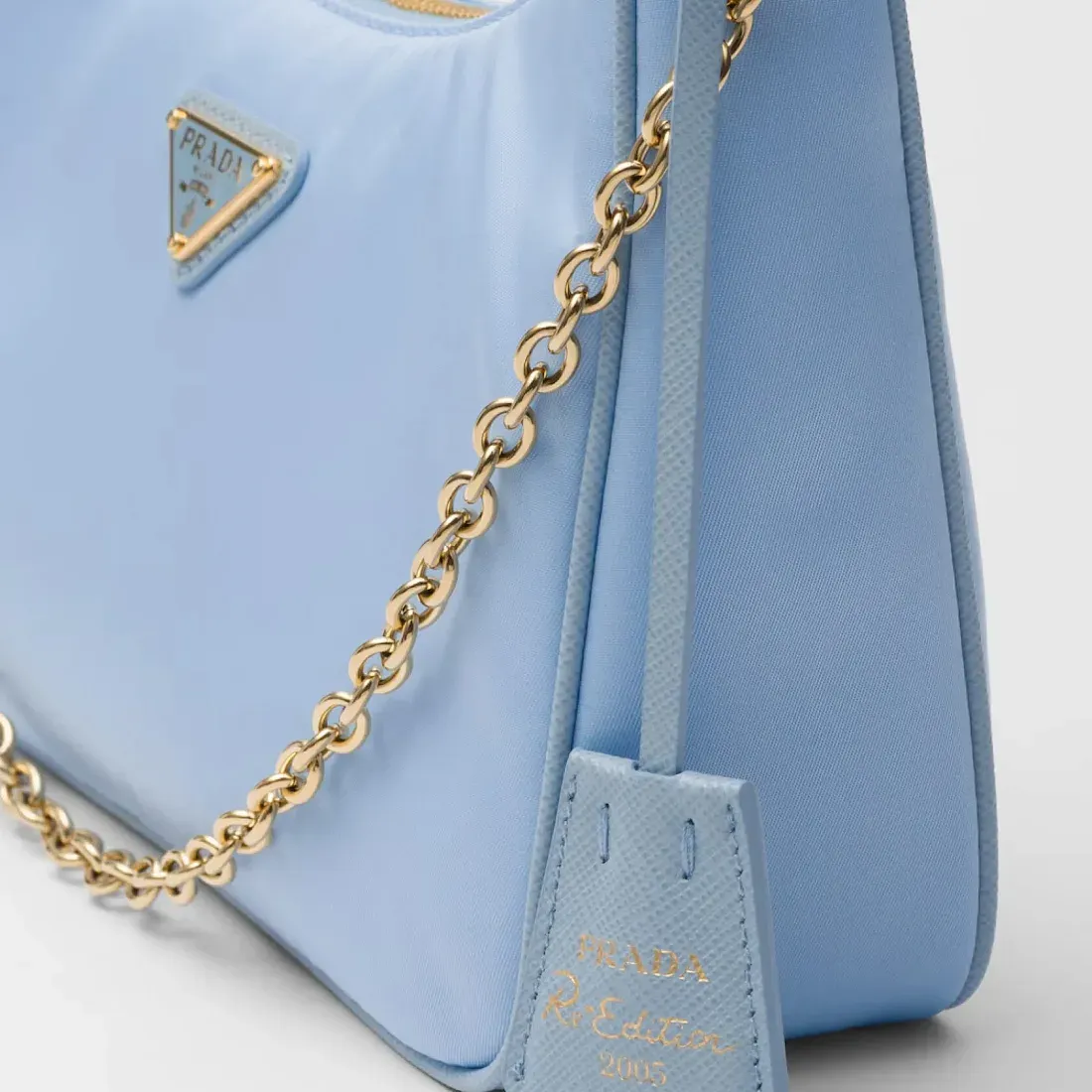 Prada Сумка Re-Edition 2005 из Re-Nylon Pale Blue - фото 6