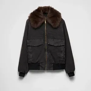 Prada Куртка-бомбер из канвы - фото 1