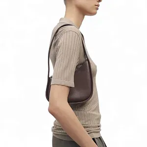 The Row Сумка Half Moon Brown Melange из кожи - фото 2