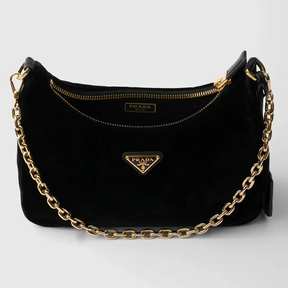 Prada Мини-сумка Re-Edition из бархата - фото 6