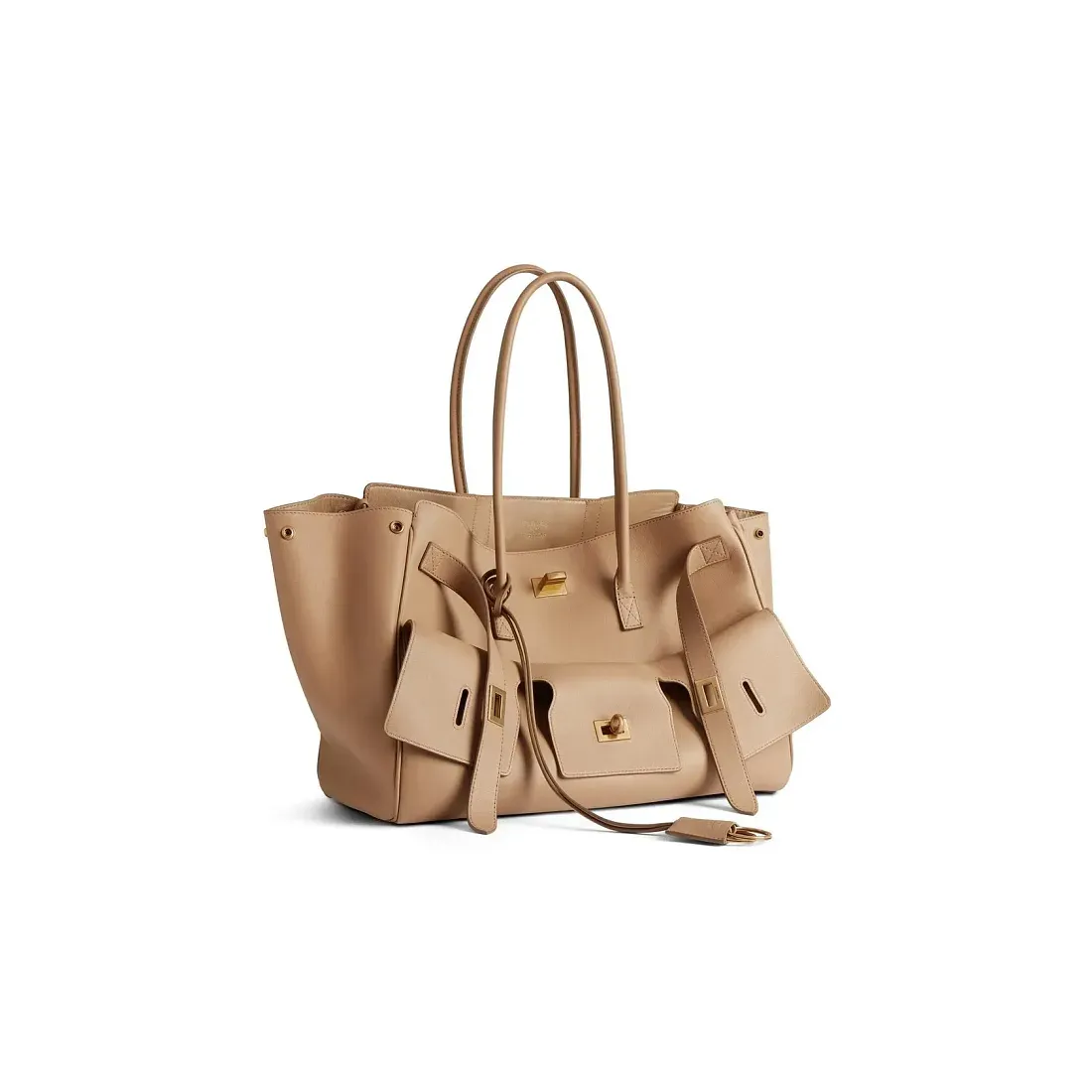 Balenciaga Сумка Bel Air среднего формата Latte - фото 3