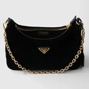 Prada Мини-сумка Re-Edition из бархата - фото 6
