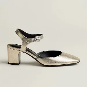 Hermès Туфли Kamilla 60 Platine / Gris Argente - фото 3