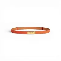 Hermès Ремень Kelly 18 Orange / Or Jaune - фото 1