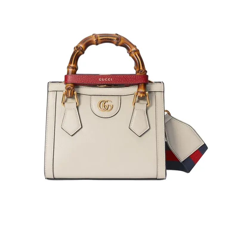 Маленькая сумка-тоут Diana Gucci White - фото 1