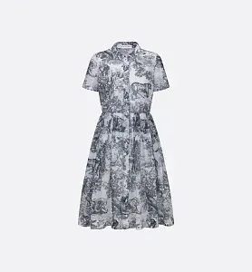 Dior Платье-рубашка средней длины Toile de Jouy - фото 1