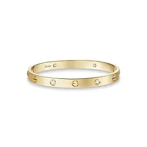 Cartier Браслет Love classic model, brushed, 4 diamonds Men - фото 1