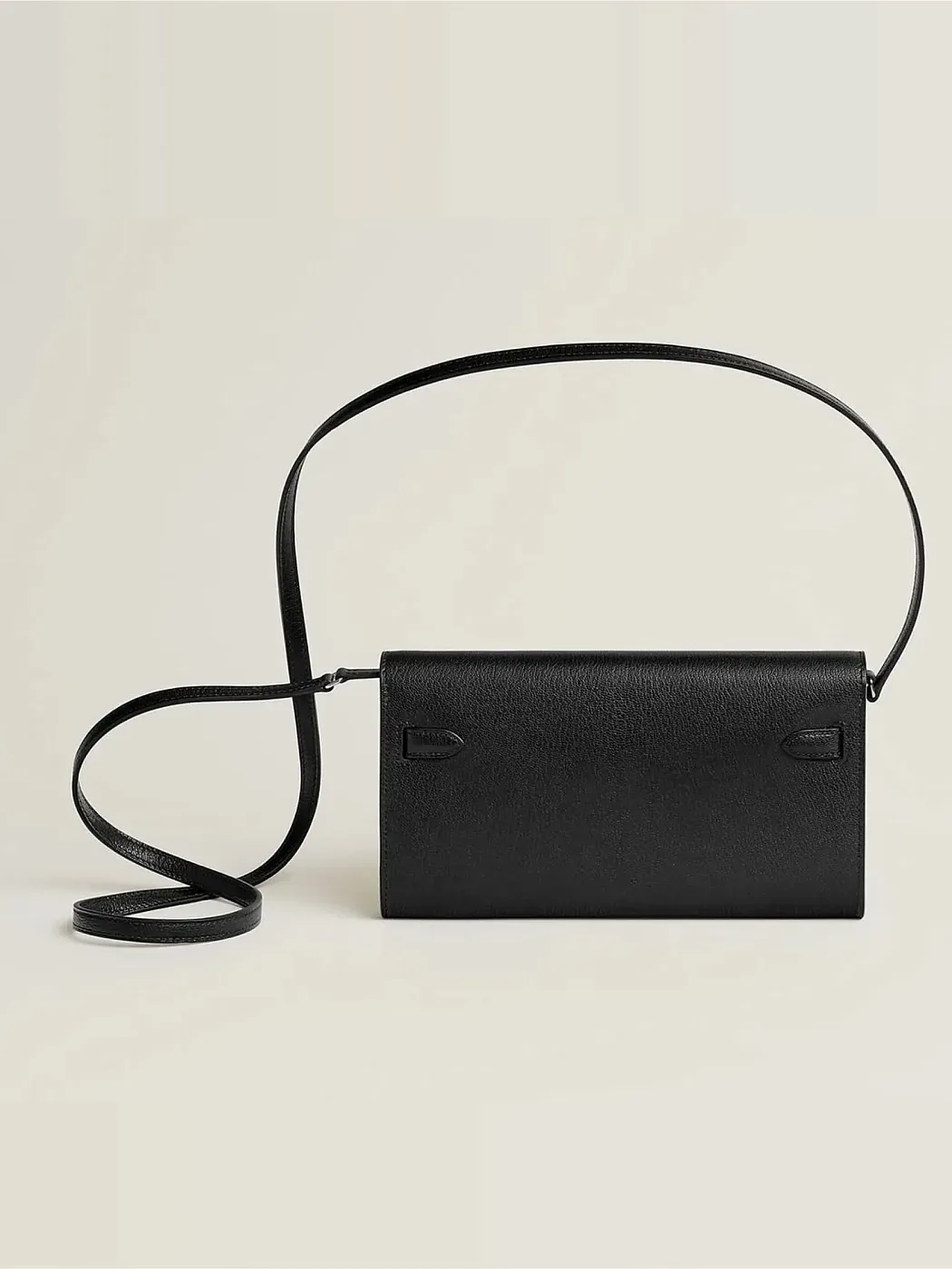 Hermès Кошелек Electrum Kelly To Go Noir Chamkila Palladium Hardware - фото 2
