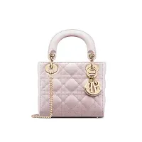 Dior Сумка Lady cannage lambskin мини-формата Rose Blush - фото 1