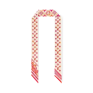Louis Vuitton Шелковая лента Tiles BB Coral - фото 3