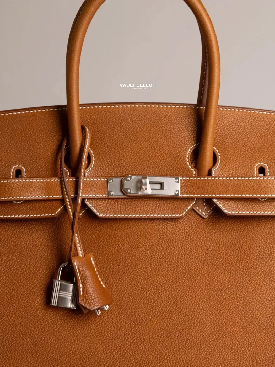 Hermès Сумка Birkin 35 Fauve Barenia Faubourg Palladium Hardware - фото 4