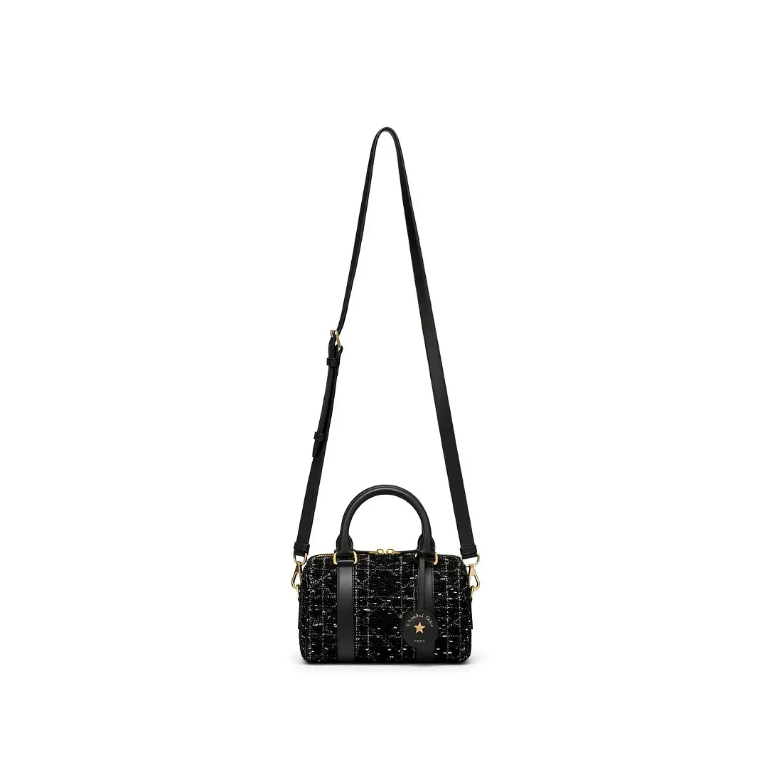 Dior Сумка Groove 20 black tweed with white cannage motif - фото 6