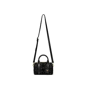 Dior Сумка Groove 20 black tweed with white cannage motif - фото 6