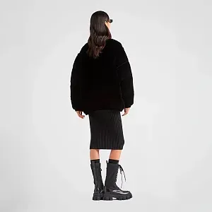 Prada Пуховик-трансформер из бархата - фото 5