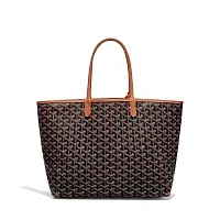 Goyard Сумка-тоут Saint Louis PM Black and Tan - фото 1
