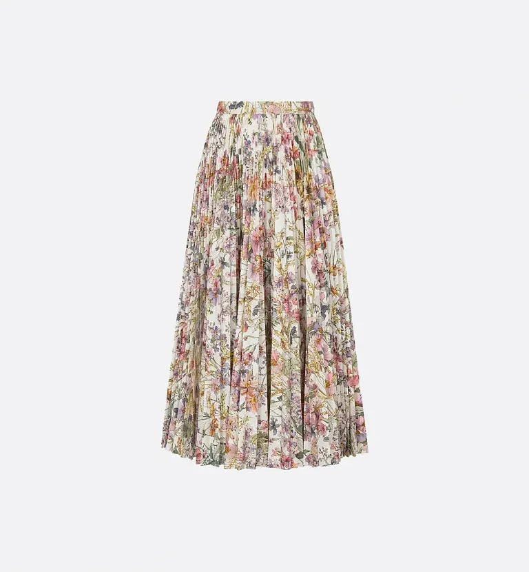 Плиссированная юбка миди Dior - фото 1